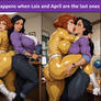 April and Lois turn on the Heat after work 2