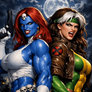 Rogue vs Mystique 1: AssFight (GIF)