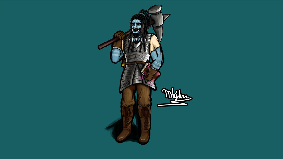 Vulcan Drog'Msh, the Blacksmith rune mage by Mhydira on DeviantArt
