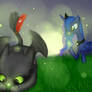 luna princess and dragon of night