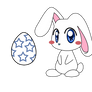 White Starred Easter Egg