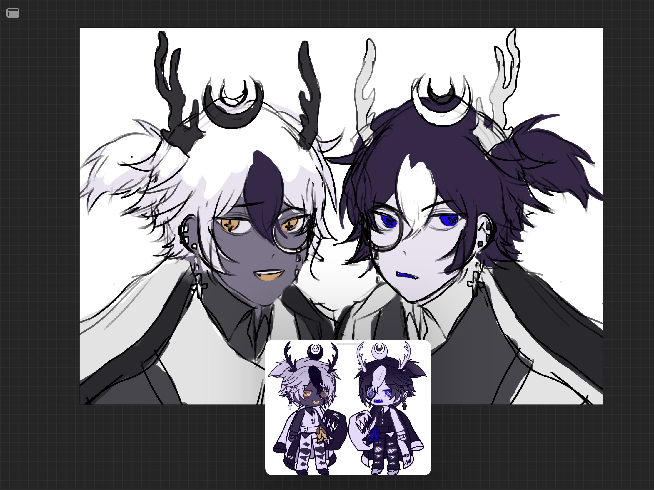 WIP Twins Oc(Gacha Club) by borabun on DeviantArt