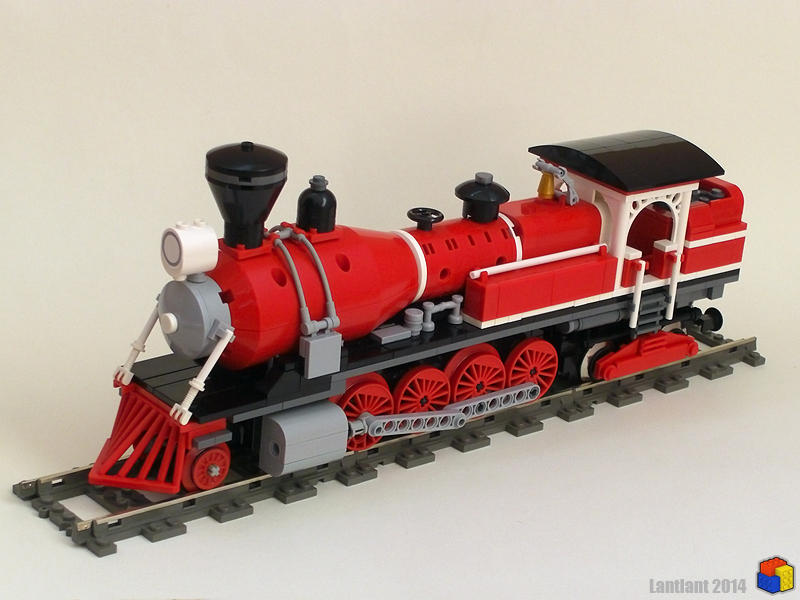 Red Lego Locomotive 01 by lantlant on DeviantArt