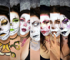 7 Deadly Sins as Glam Clowns