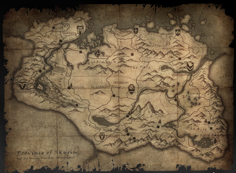 The Elder Scrolls V Skyrim Screenshot  (MAP)