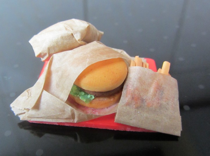 Miniature Fast Food Tray