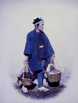 Japanese Cook, Returning from Market - Modernized