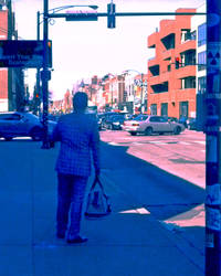 Street Shot in East Village - Man in Business Suit