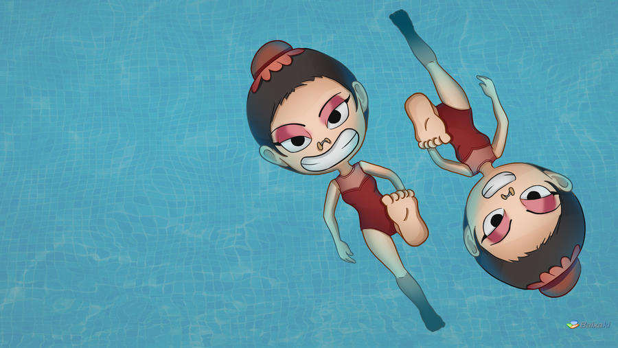 Synchronized Sinking Deviantart Olympic Games - Synchronized swimming by penguinline on DeviantArt
