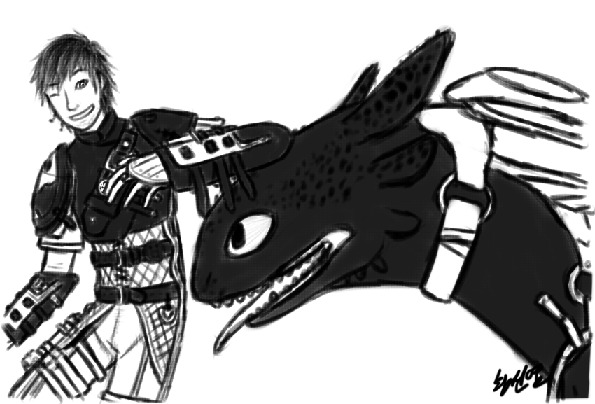 Hiccup and Toothless (How to Train Your Dragon 2)