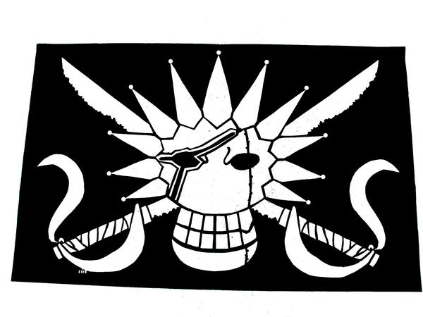 Zaraki Kenpachi Pirate Flag