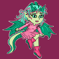 Chibi dragon girl
