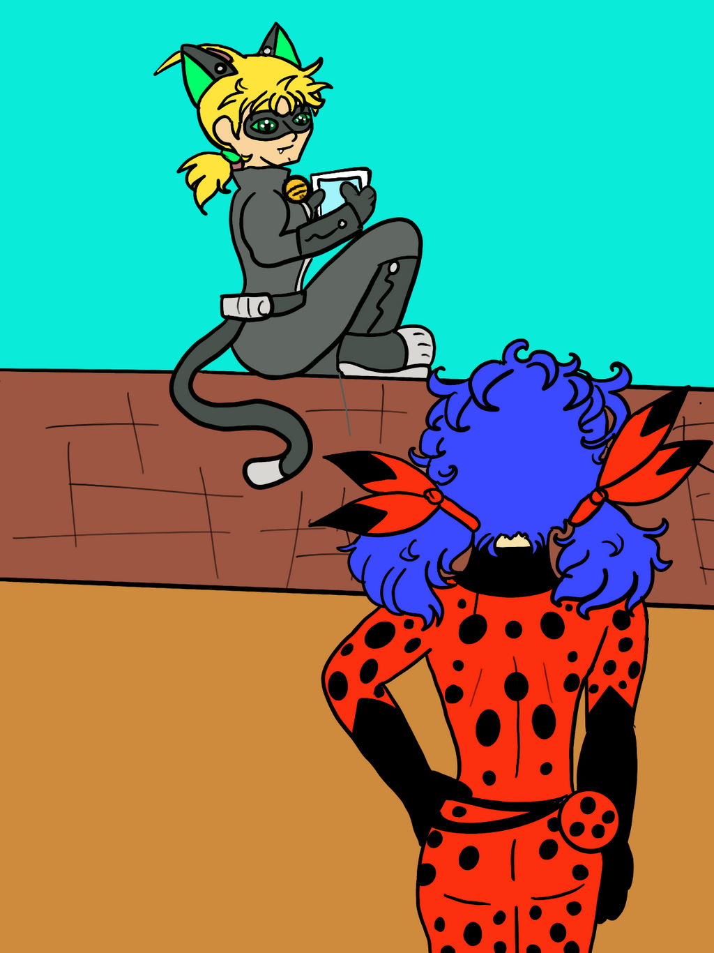 Ladybug and Chat Noir by majuandrad on DeviantArt