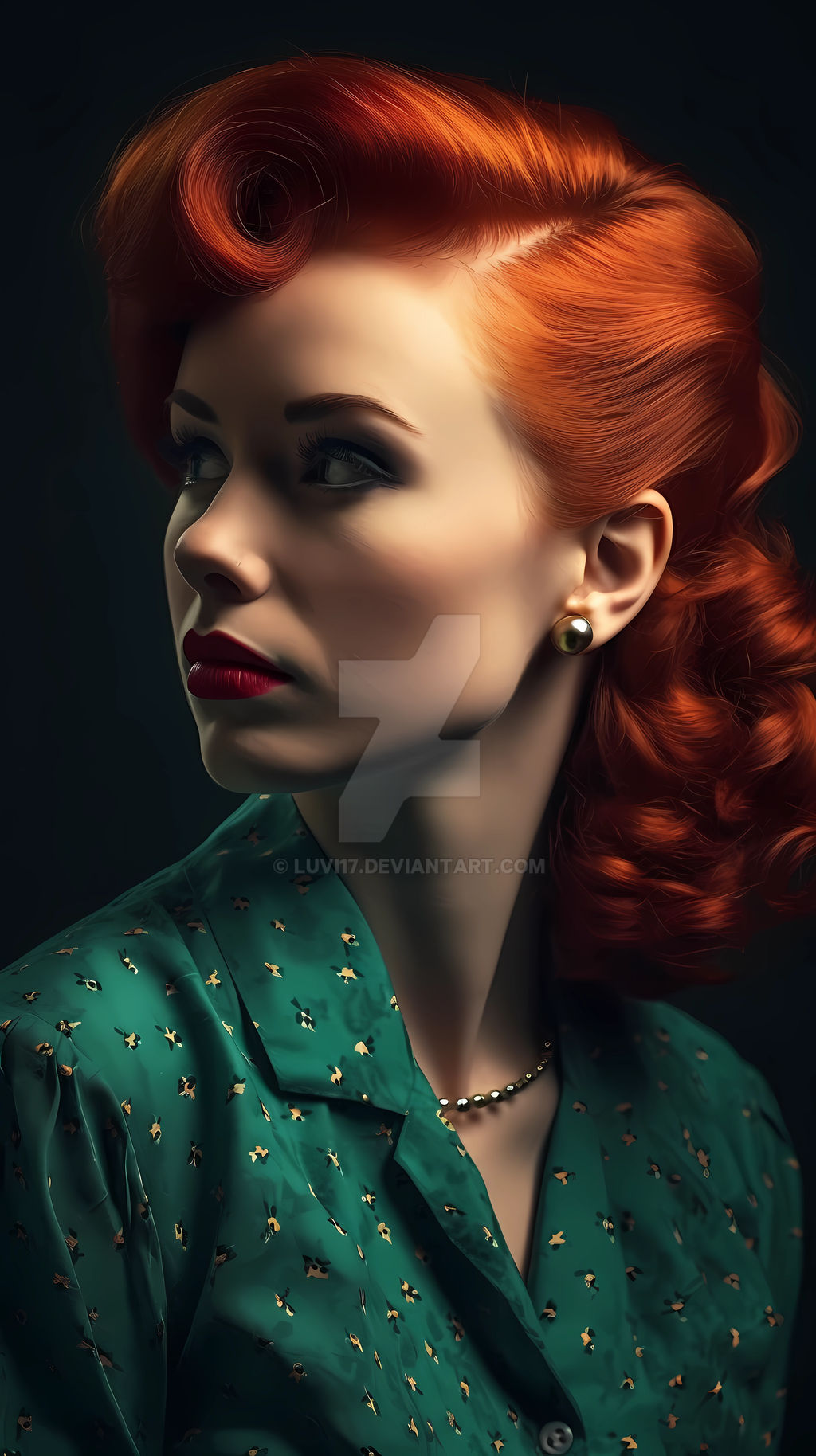 Redhead Rockabilly Pin Up 2 by LuVi17 on DeviantArt
