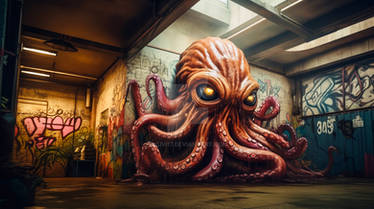 Graffiti Art Squid 2