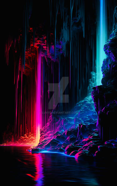 Neon Waterfalls 6