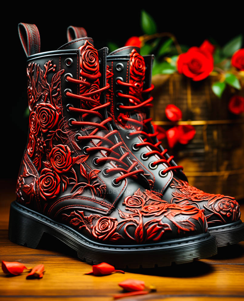 Concept Boots - Roses Are Red by LuVi17 on DeviantArt