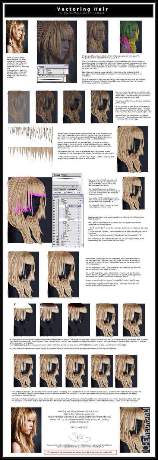 Vectoring Hair by ChewedKandi