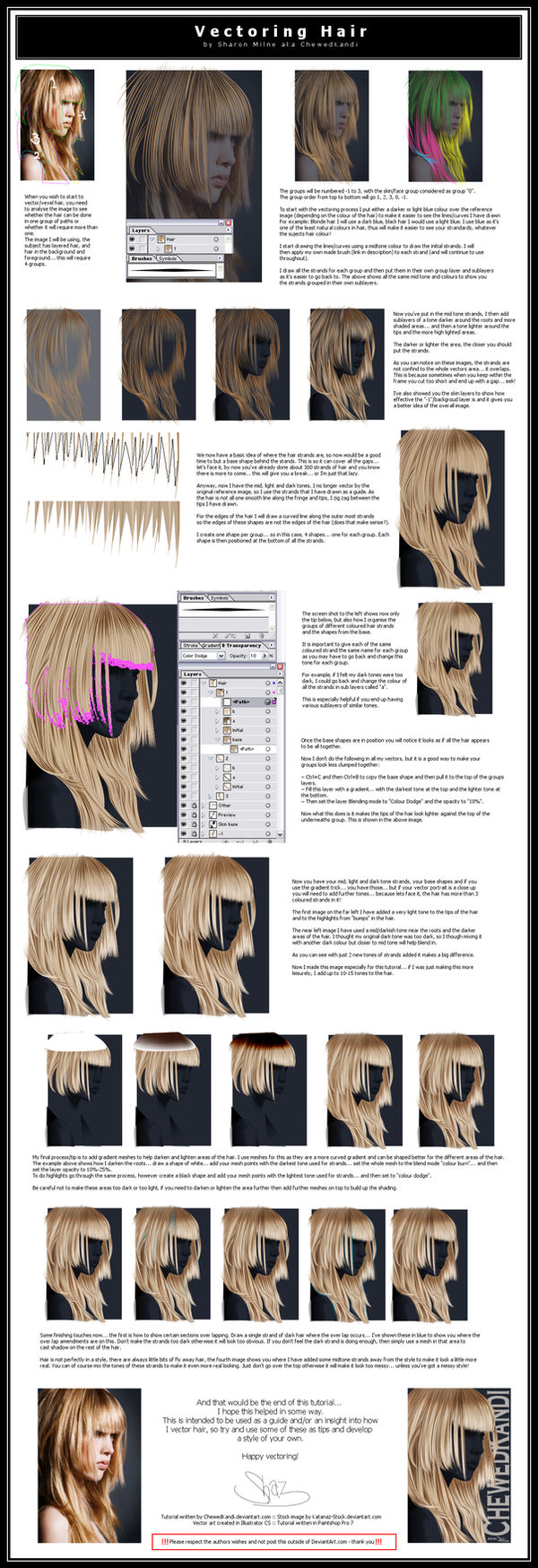 Vectoring Hair by ChewedKandi