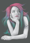 Four Colours In Her Hair by ChewedKandi