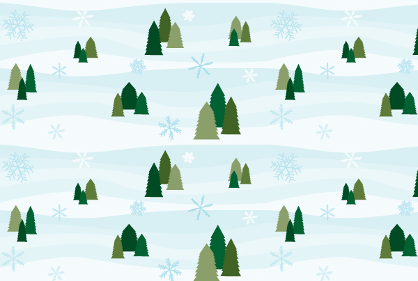 Simple Snowy Seamless Pattern Tutorial