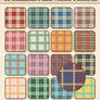 16 Seamless Plaid Vector Patterns