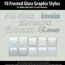 10 Frosted Glass Graphic Styles for Illustrator