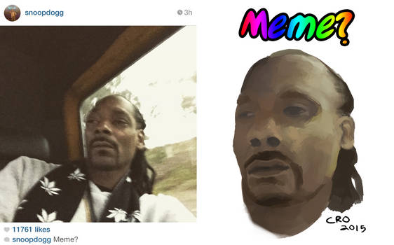 I painted Snoop Dogg