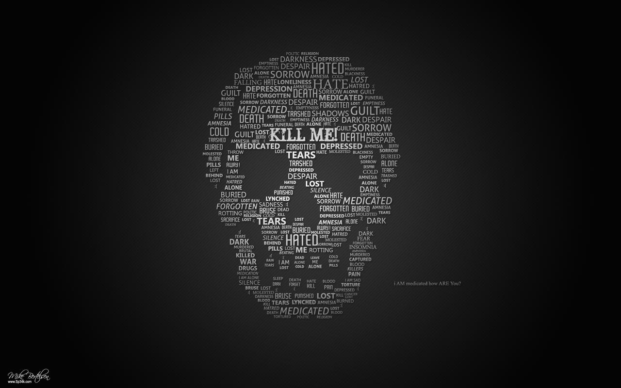 Skull Of Words - Free PSD