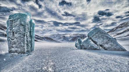 HDR Ice pillars