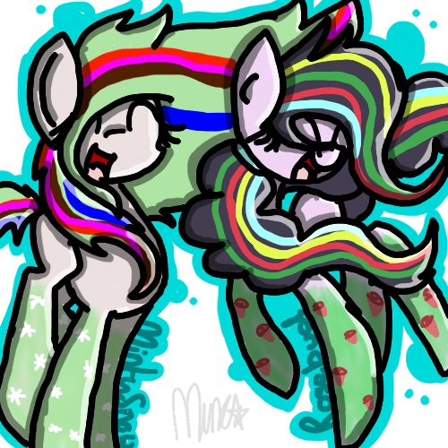 Rainbowfied Rosebud and Minty Snow (CONTEST ENTRY)