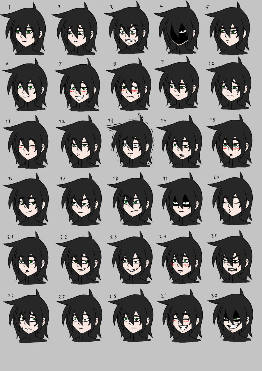 Random Facial Expressions by One-Lazy-Robot on DeviantArt