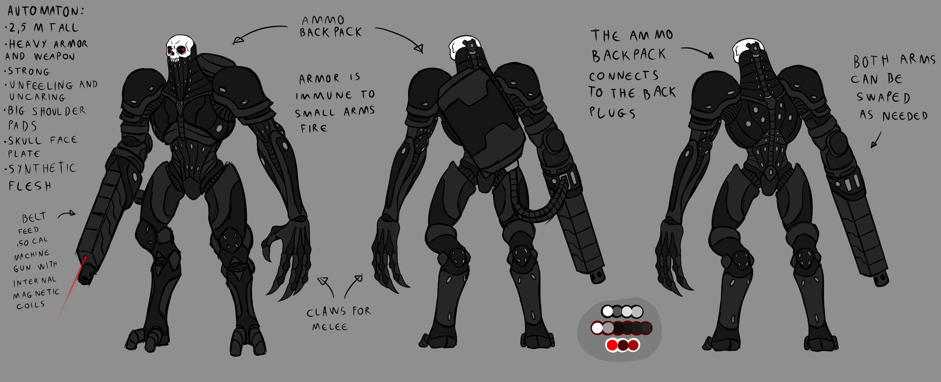 Automaton Model 1 sketch by One-Lazy-Robot on DeviantArt