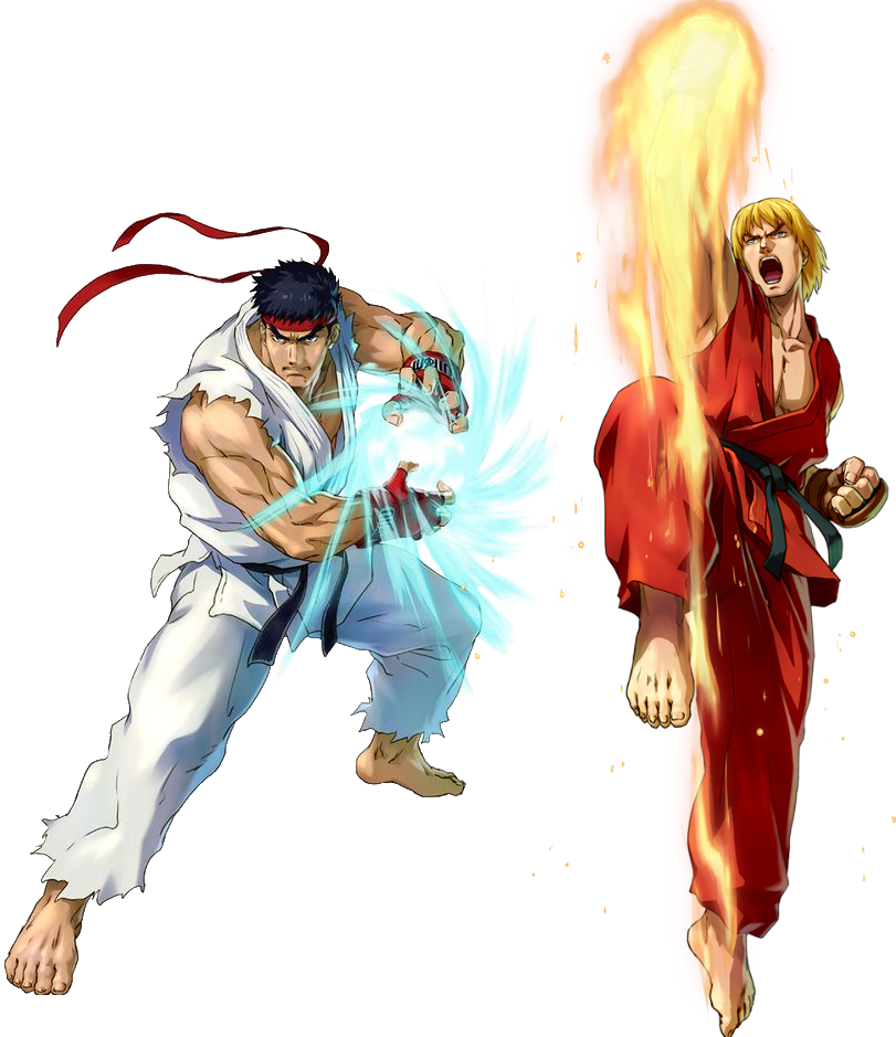 Ryu and Ken by L-Dawg211 on DeviantArt