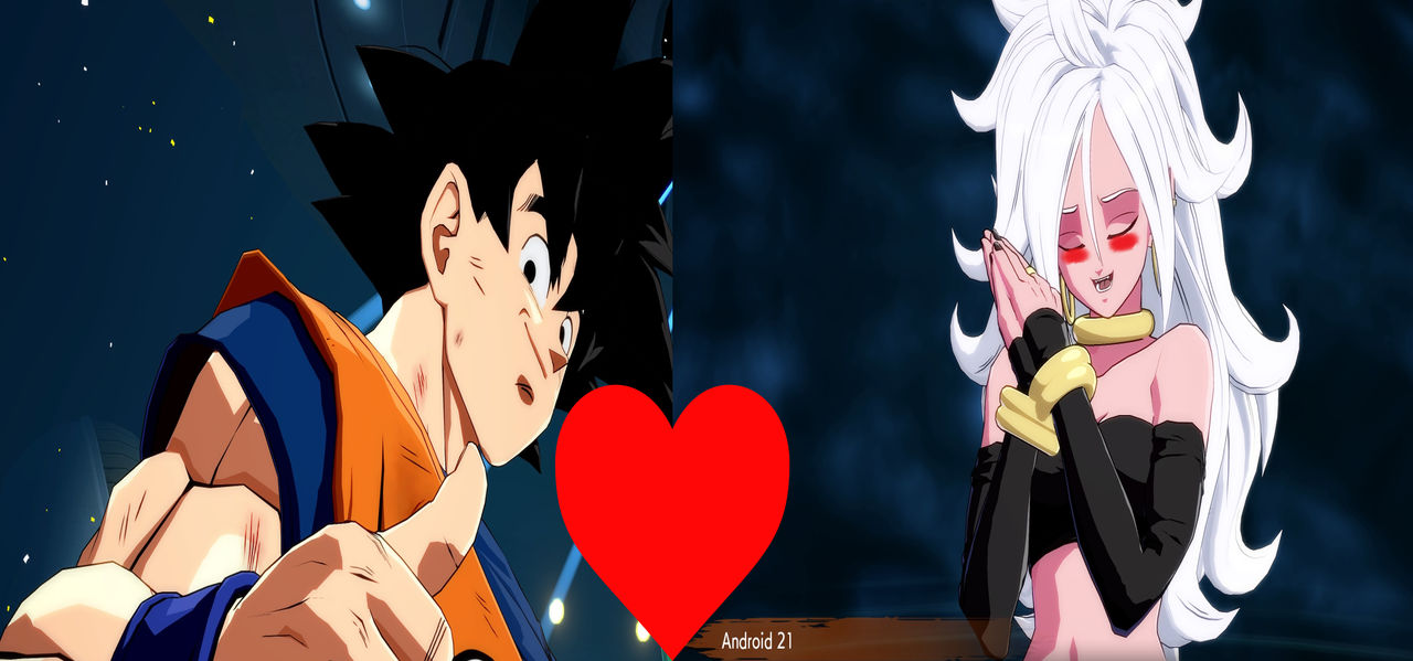 Goku X Android 21 Good Forever Love By L Dawg211 On Deviantart