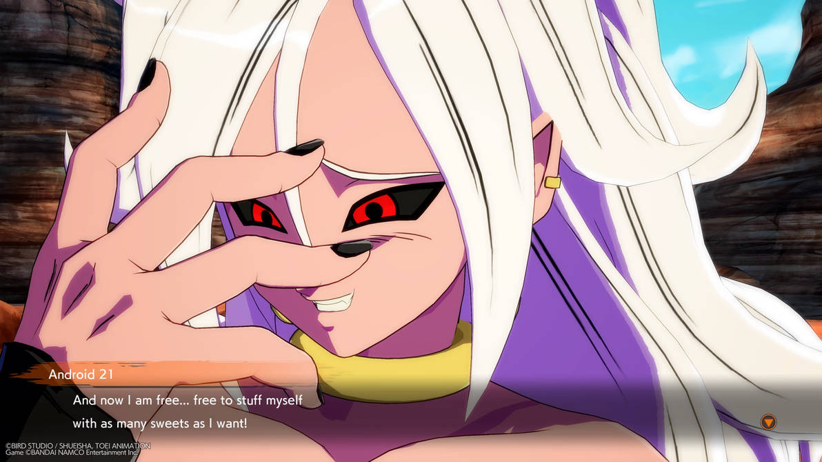 Android 21's (Evil) psychotic expression by L-Dawg211 on DeviantArt