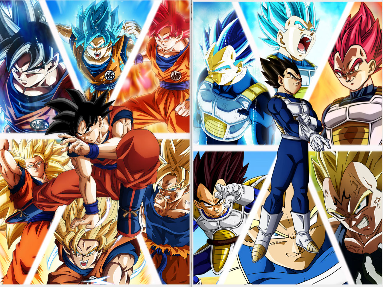 Goku and Vegeta wallpaper by L-Dawg211 on DeviantArt
