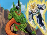 Future Trunks pulverizes Semi-Perfect Cell