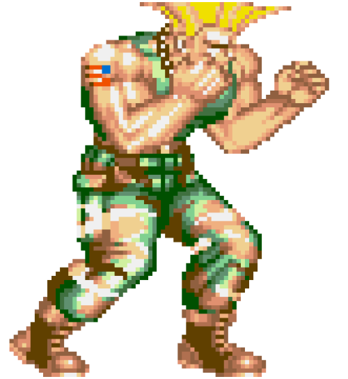 The Spriters Resource - Full Sheet View - Street Fighter 2 / Master Fighter  2 (Bootleg) - Guile