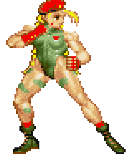 Cammy (Super Street Fighter II Battle Sprite) by L-Dawg211 on DeviantArt.