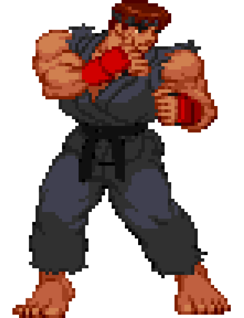 Ryu (Street Fighter II Battle Sprite) by L-Dawg211 on DeviantArt