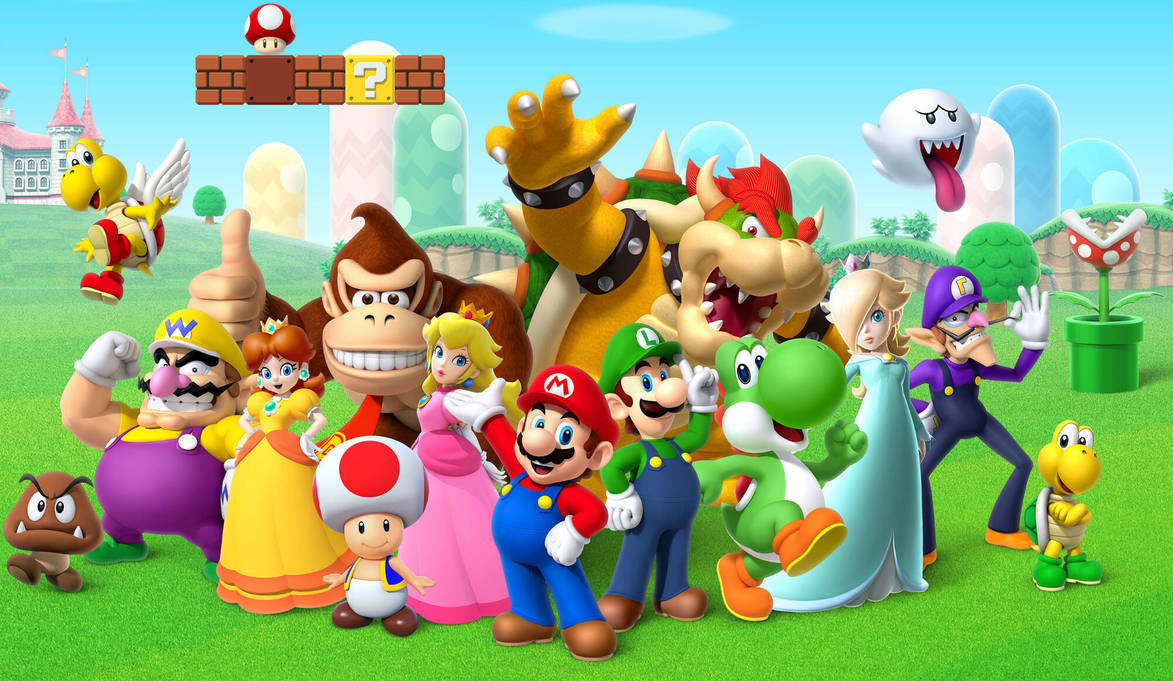 The Super Mario crew by L-Dawg211 on DeviantArt