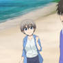 Hana and Shinichi looking determined