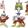 Hawkmon's forms (Digimon Adventure 02)