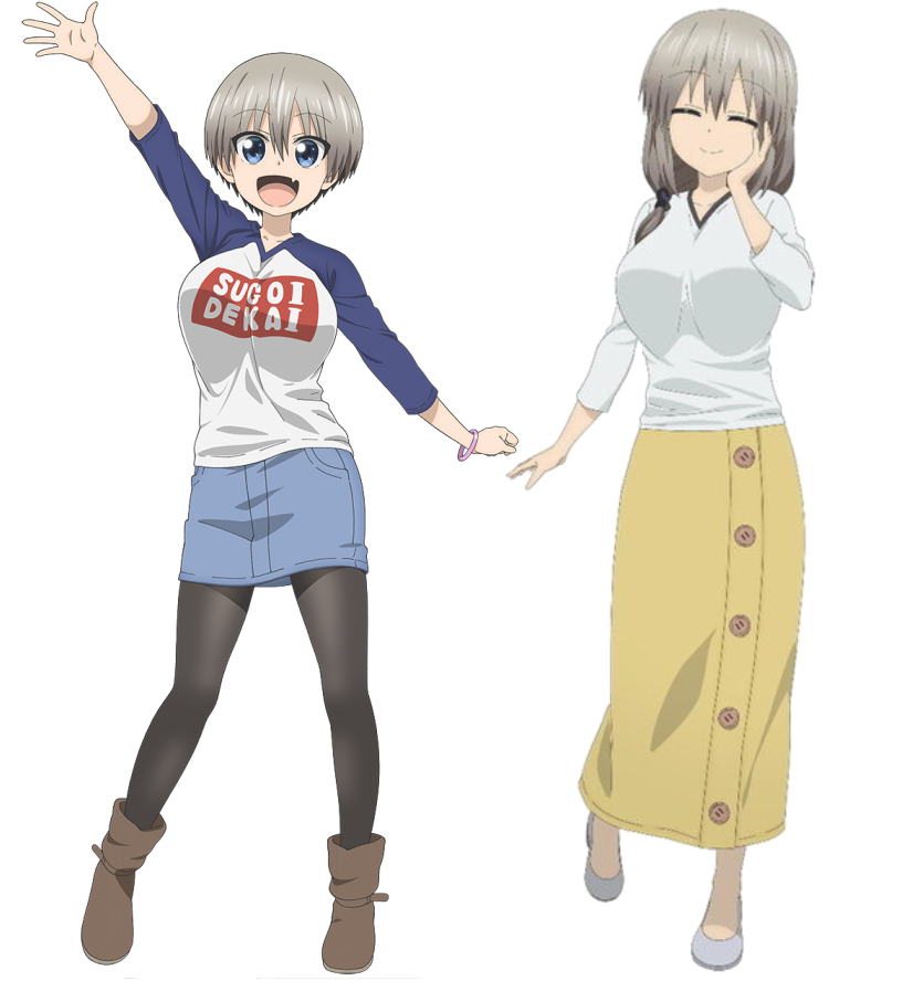 Hana Uzaki and Tsuki Uzaki by L Dawg211 on DeviantArt