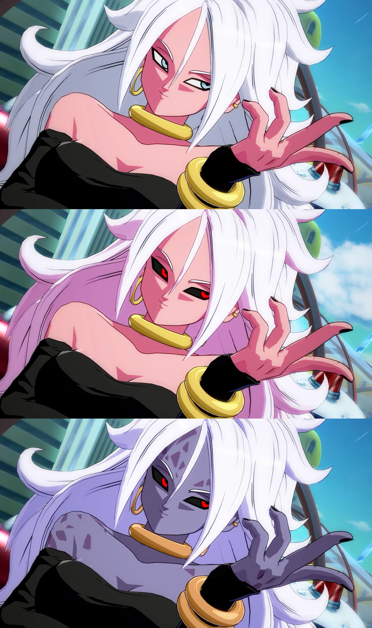 Android 21 (Good and Evil) by L-Dawg211 on DeviantArt