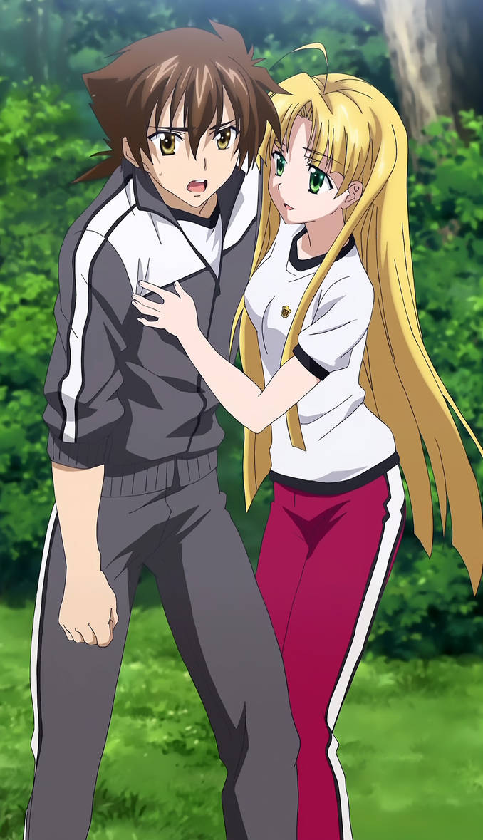 Asia tending to Issei by L-Dawg211 on DeviantArt