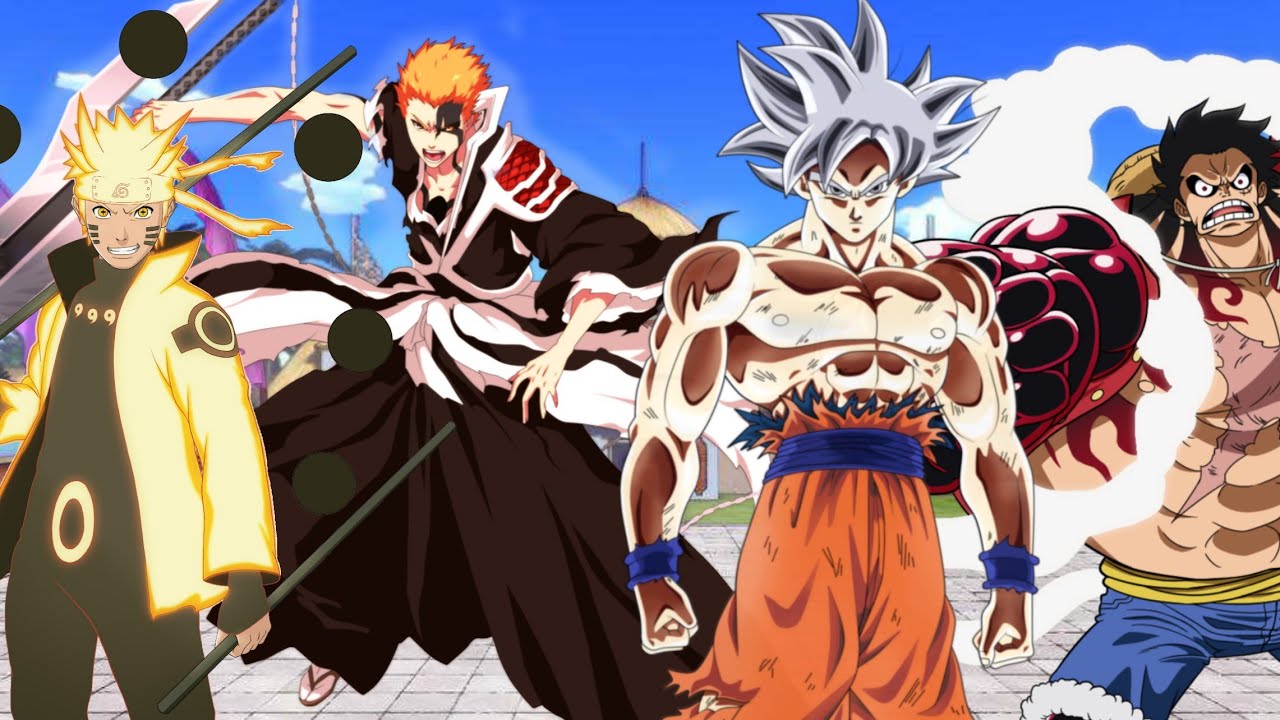 Goku Vs Naruto Vs Luffy Vs Ichigo