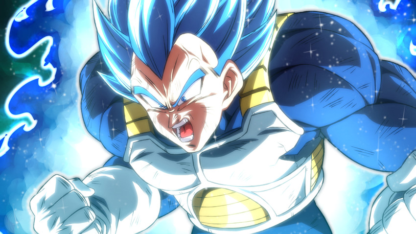 I made SS blue evolution Vegeta 🔹✨🔷✨🔹 : r/AnimeART