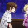 Ravel laughing with Issei